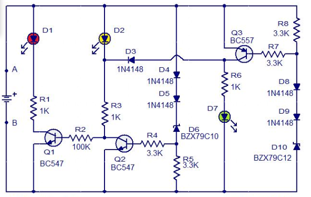 MẠCH PIN HIỂN THỊ TRÊN 3 LED