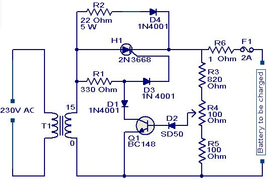 MẠCH SẠC PIN SỬ DỤNG SCR