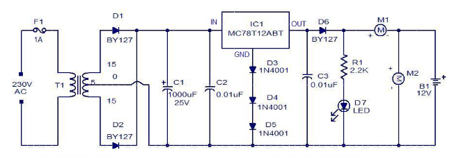 Mạch sạc pin cho pin xe hơi